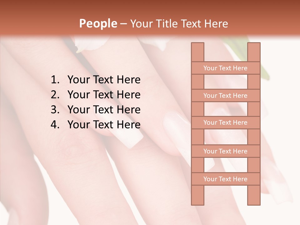 Fresh Close Up Manicure PowerPoint Template