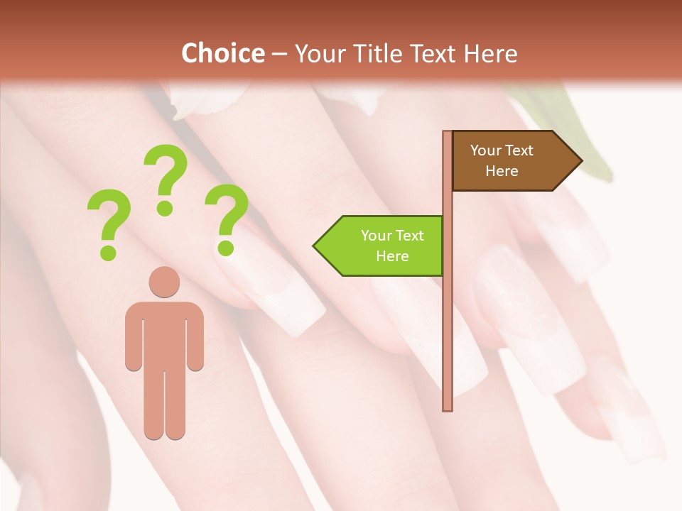 Fresh Close Up Manicure PowerPoint Template