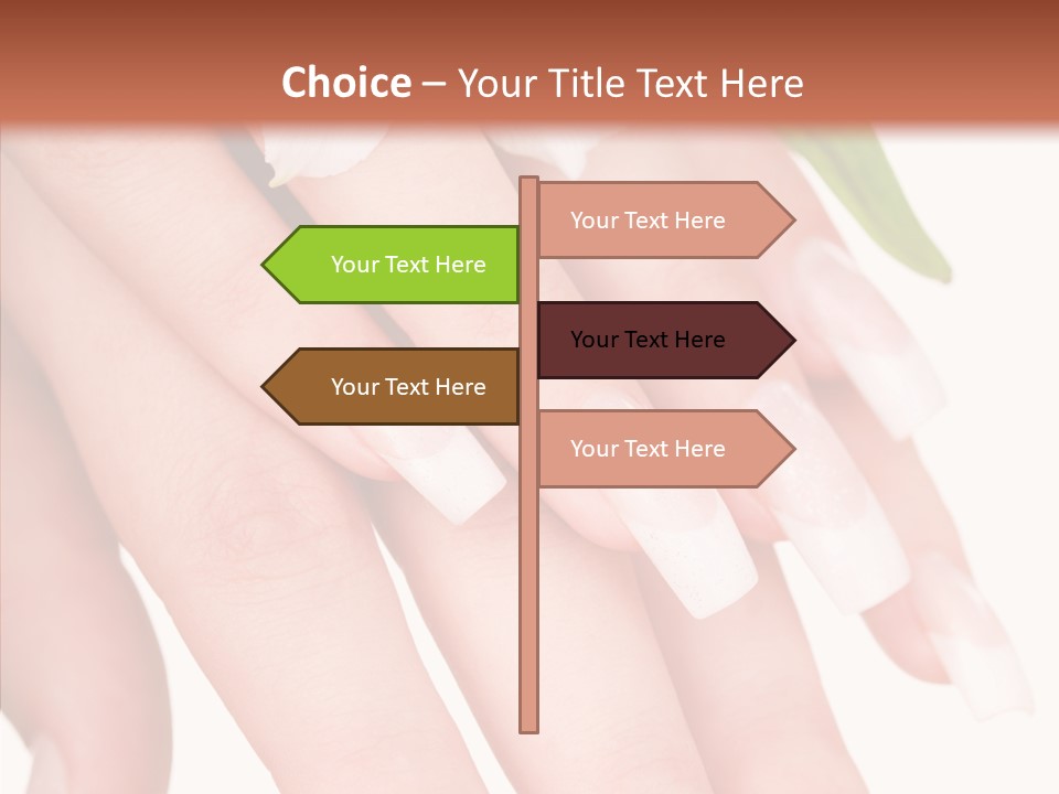 Fresh Close Up Manicure PowerPoint Template