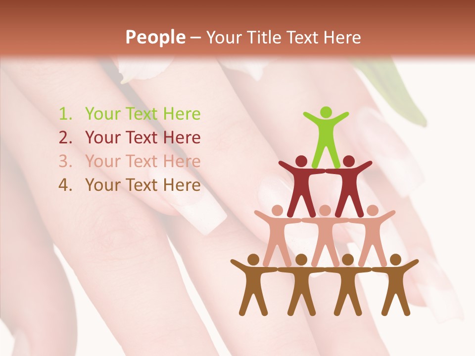 Fresh Close Up Manicure PowerPoint Template