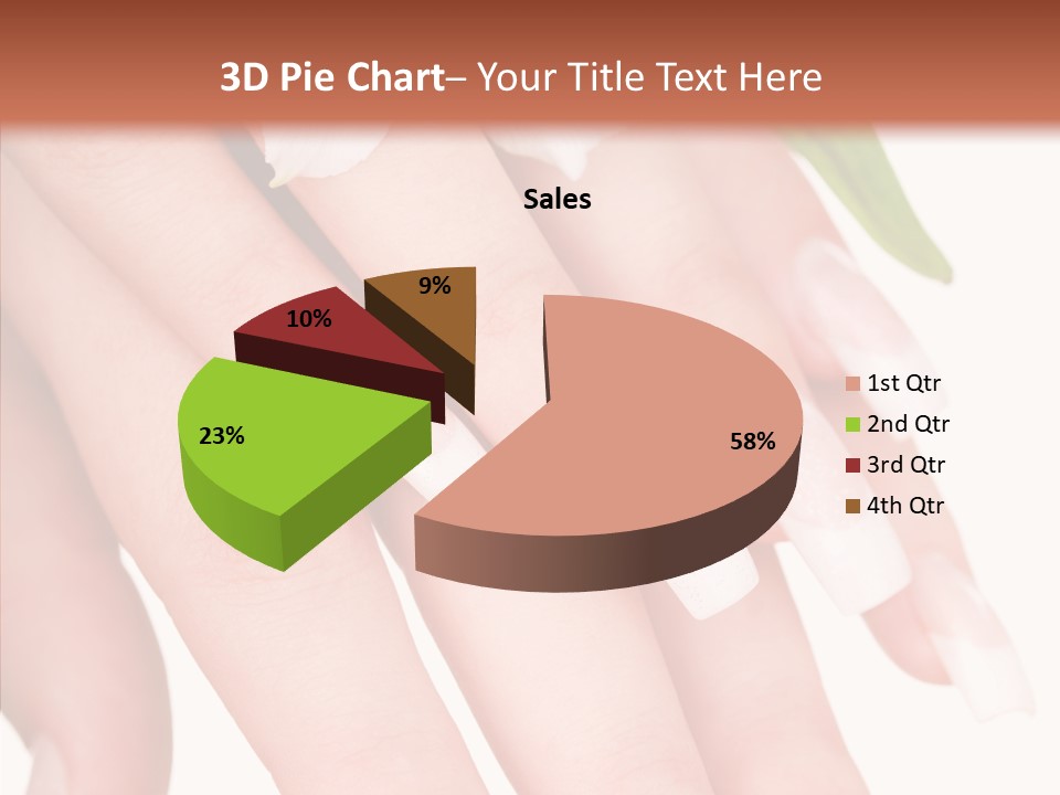 Fresh Close Up Manicure PowerPoint Template