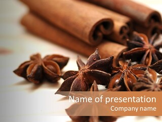 Star White Seasoning PowerPoint Template