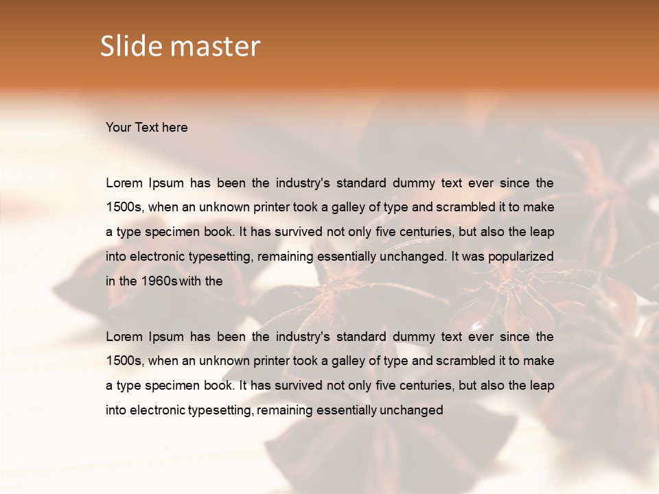 Star White Seasoning PowerPoint Template