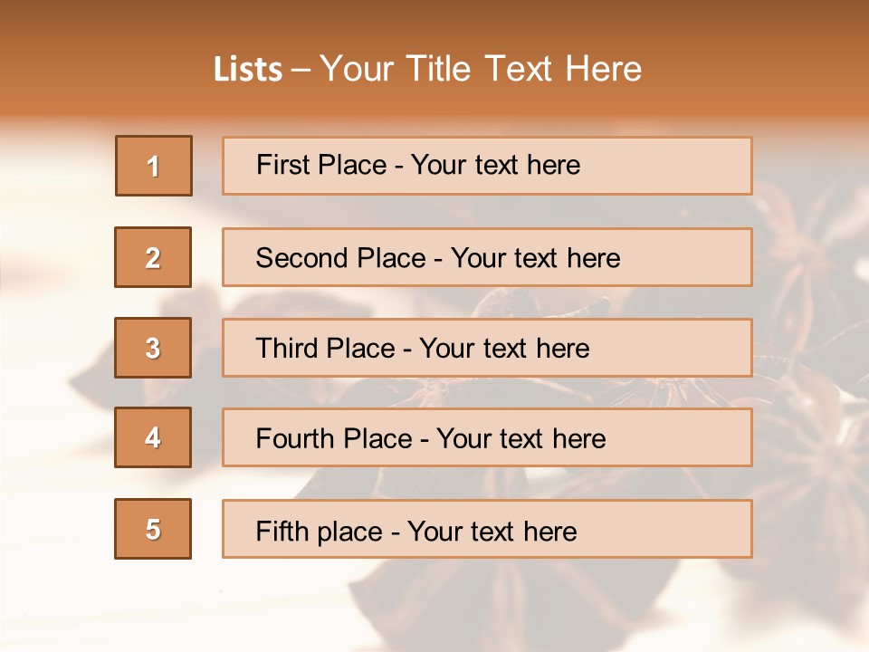 Star White Seasoning PowerPoint Template