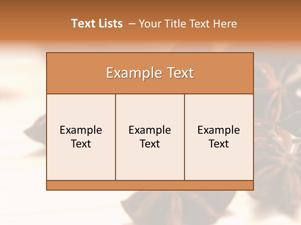 Star White Seasoning PowerPoint Template