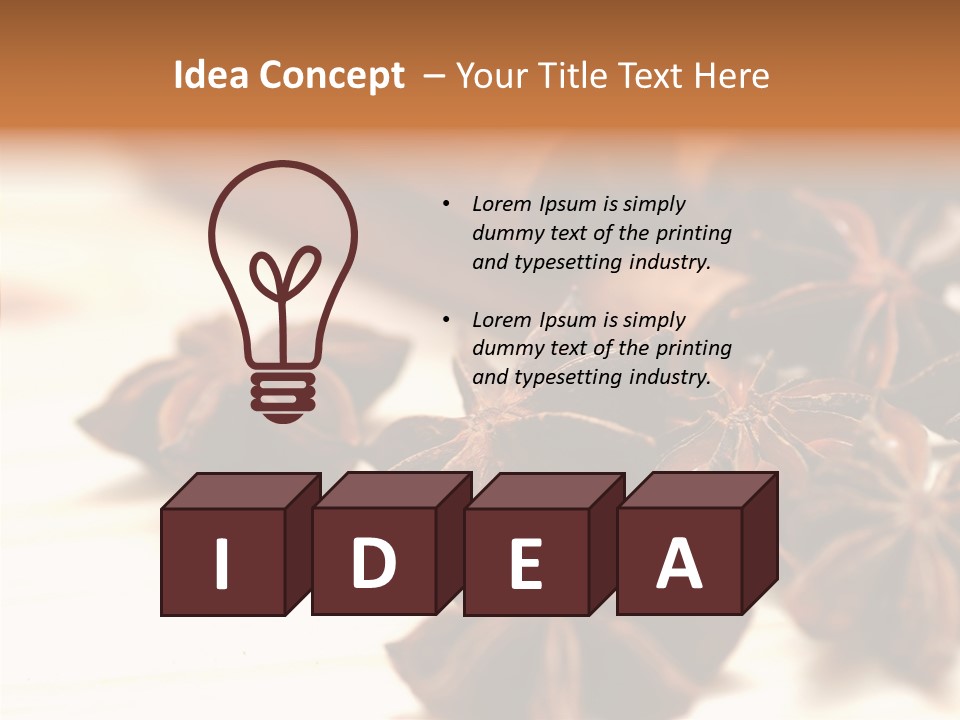 Star White Seasoning PowerPoint Template