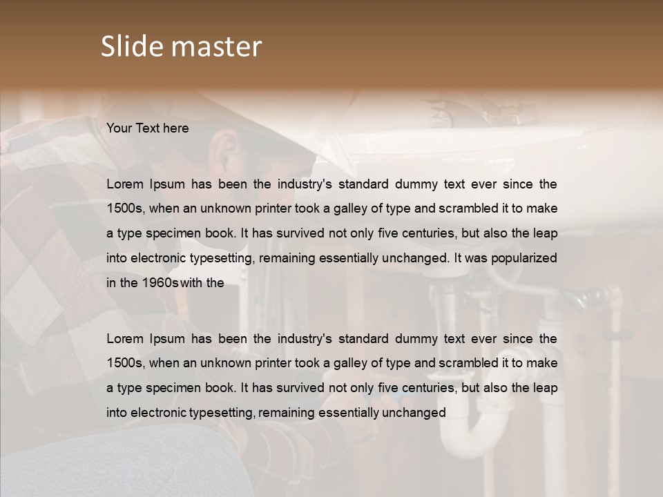 Plumbing Unions Site PowerPoint Template