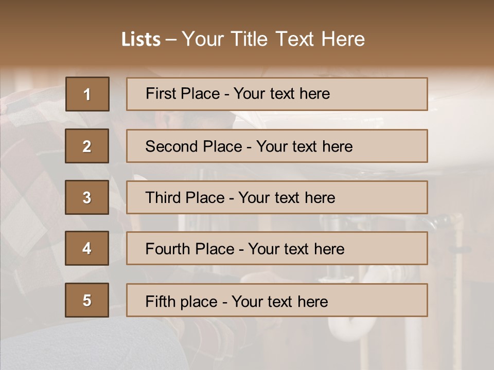 Plumbing Unions Site PowerPoint Template