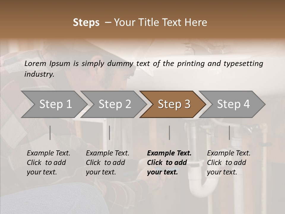 Plumbing Unions Site PowerPoint Template