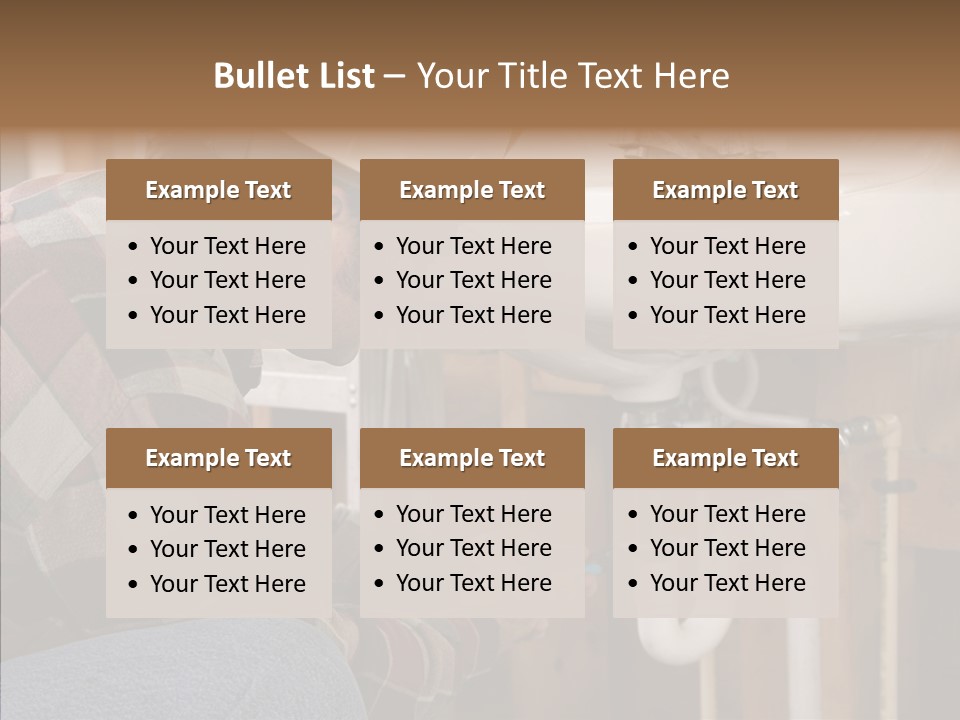 Plumbing Unions Site PowerPoint Template