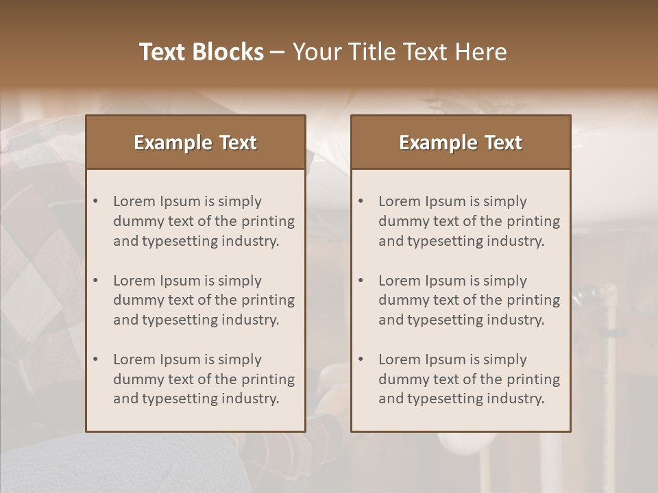 Plumbing Unions Site PowerPoint Template