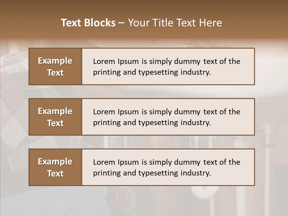 Plumbing Unions Site PowerPoint Template