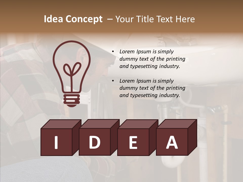 Plumbing Unions Site PowerPoint Template