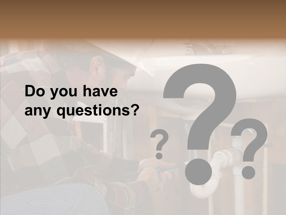 Plumbing Unions Site PowerPoint Template