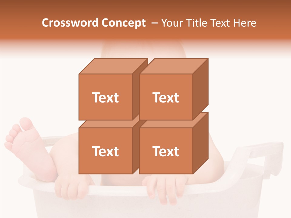 Beautiful Blond Water PowerPoint Template