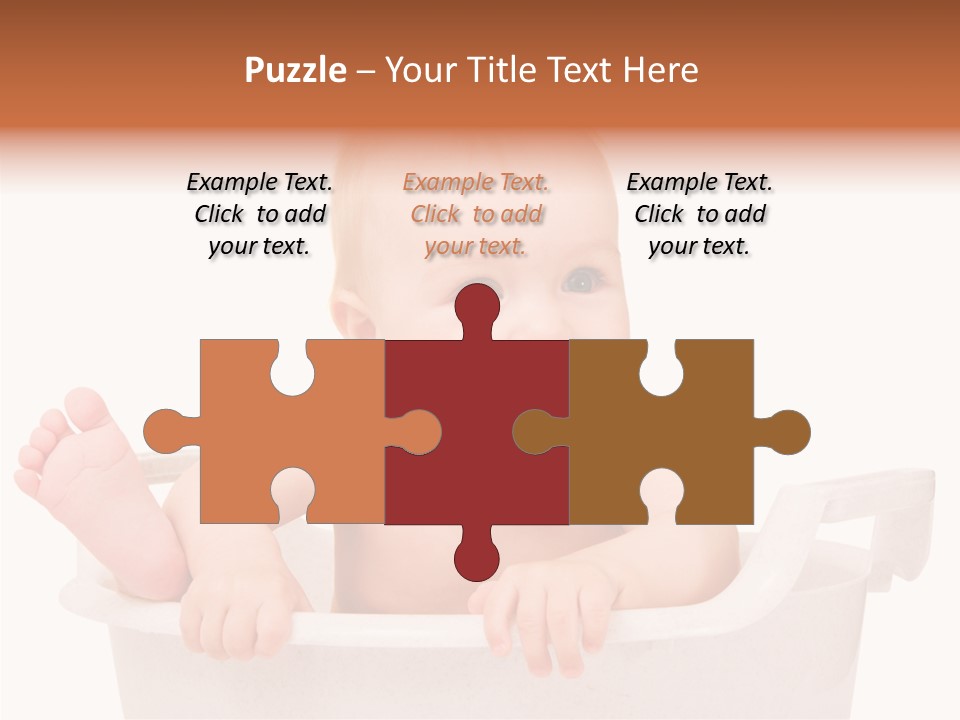 Beautiful Blond Water PowerPoint Template