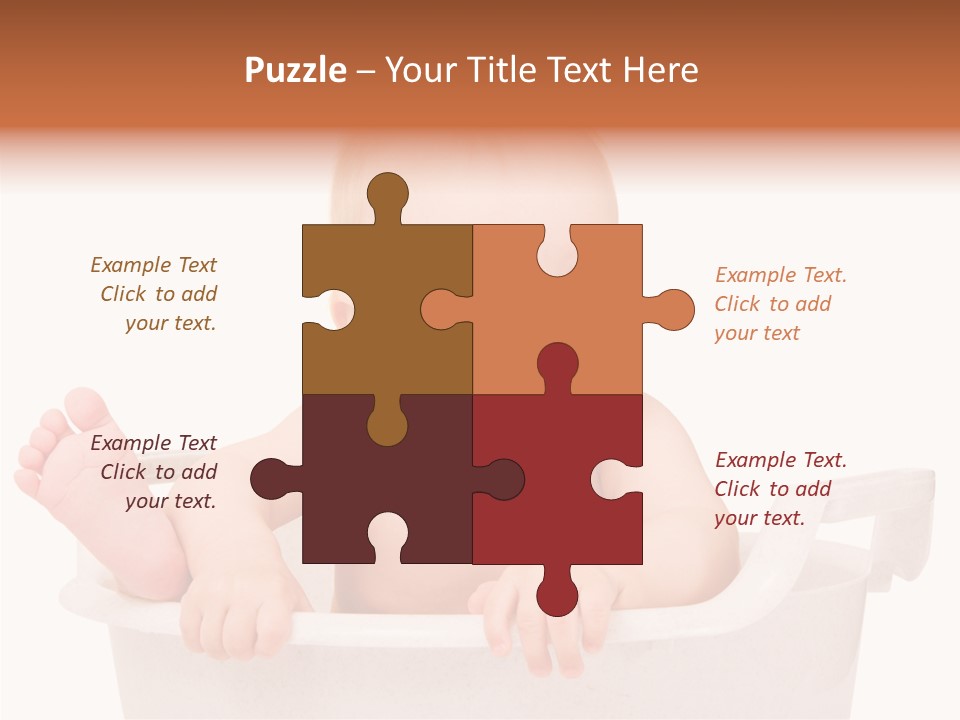 Beautiful Blond Water PowerPoint Template