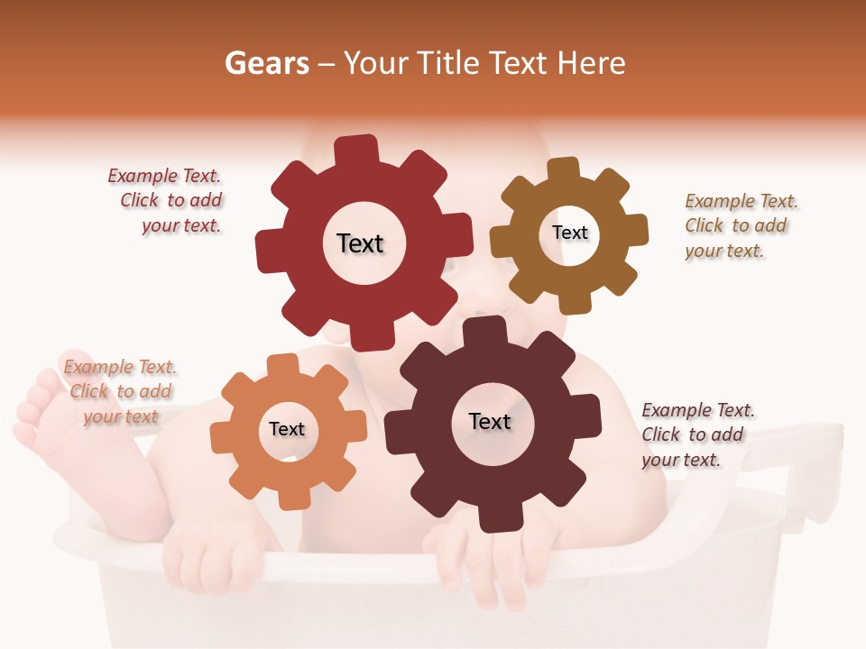 Beautiful Blond Water PowerPoint Template