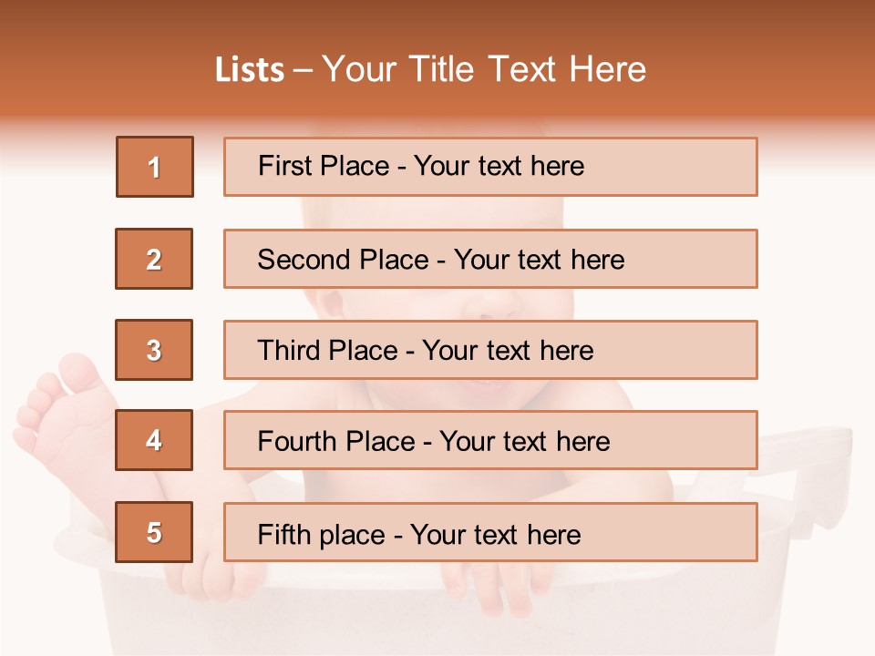 Beautiful Blond Water PowerPoint Template