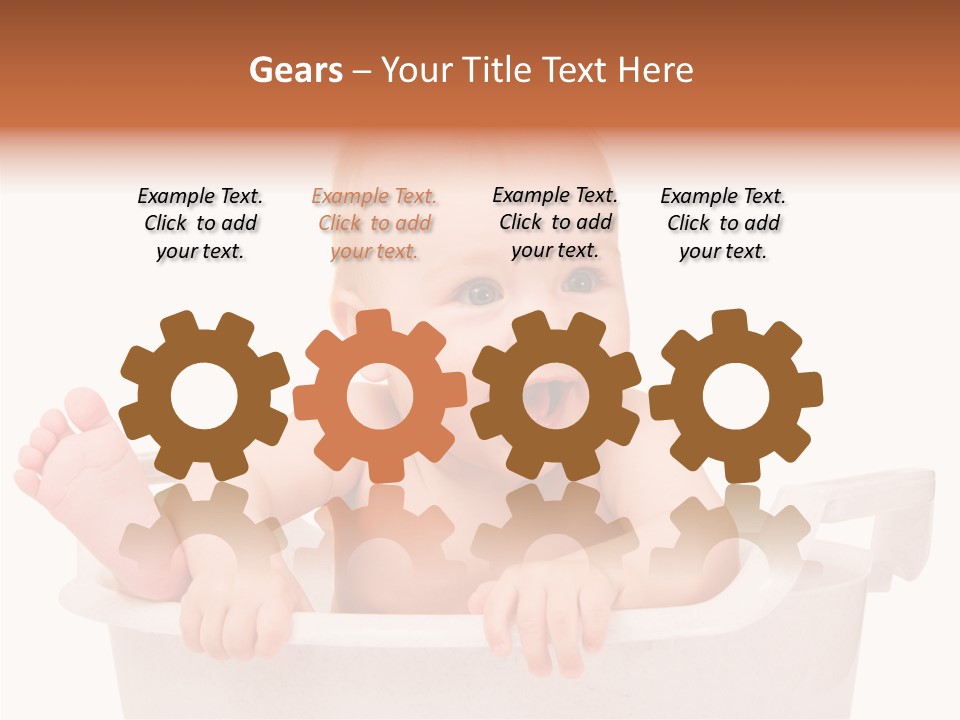 Beautiful Blond Water PowerPoint Template