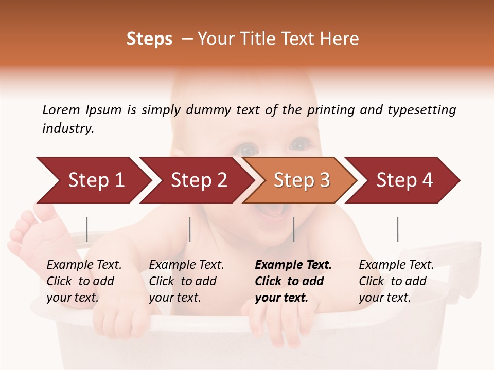 Beautiful Blond Water PowerPoint Template