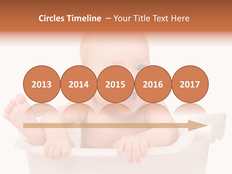 Beautiful Blond Water PowerPoint Template