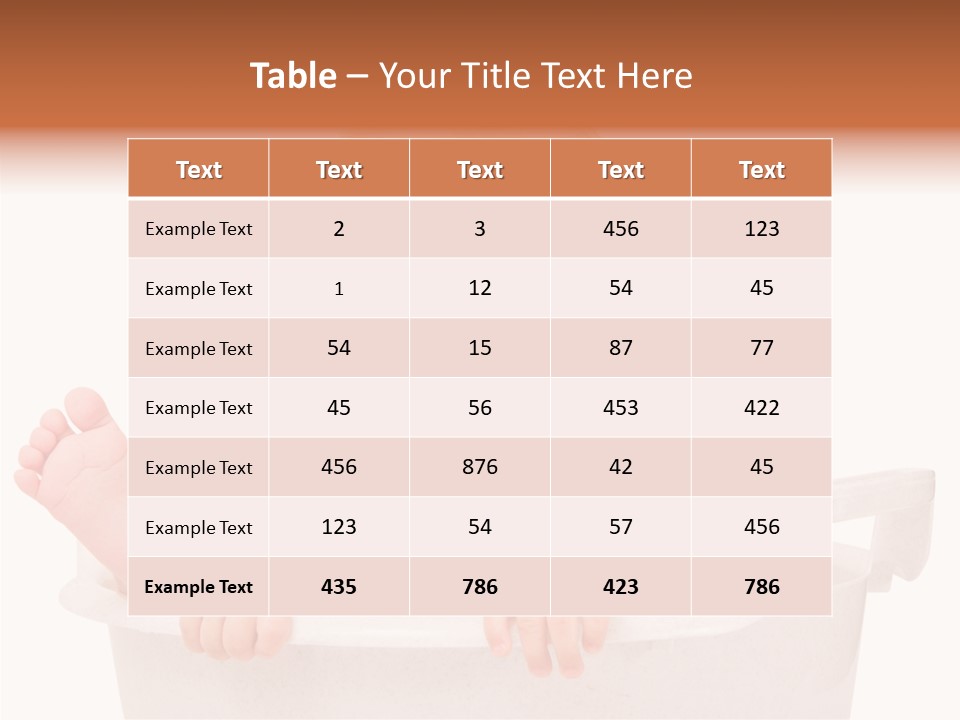 Beautiful Blond Water PowerPoint Template