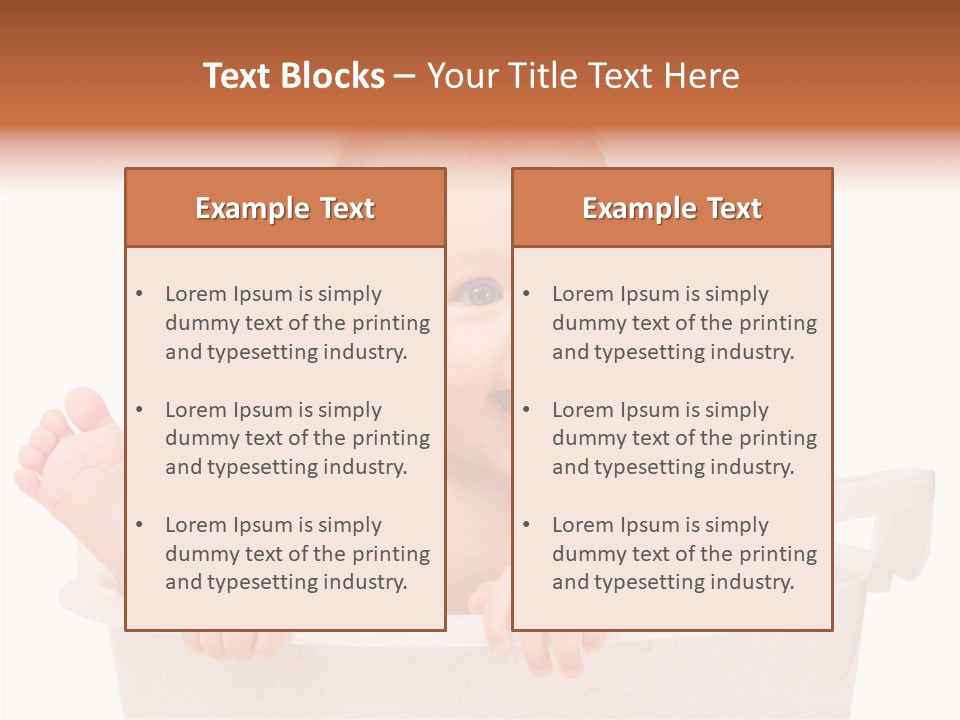 Beautiful Blond Water PowerPoint Template