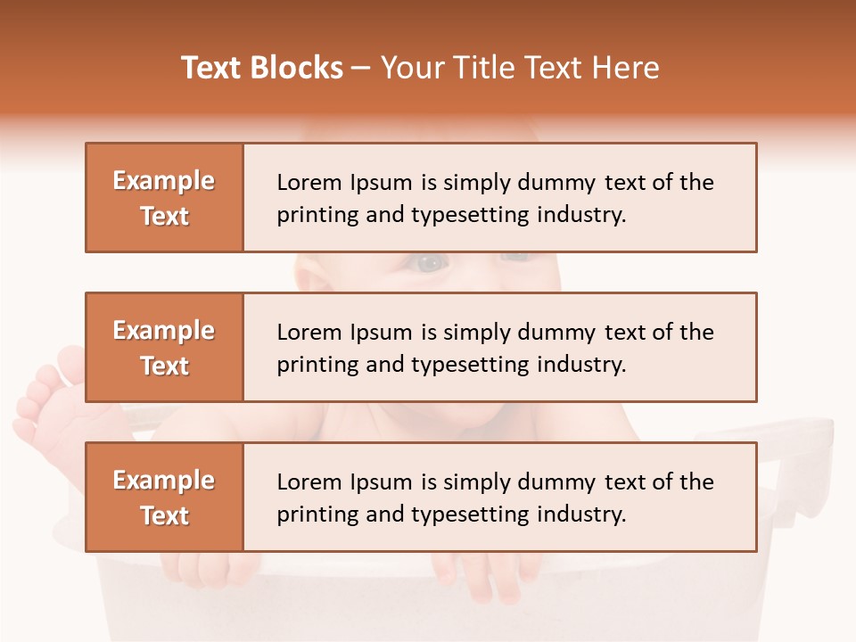 Beautiful Blond Water PowerPoint Template