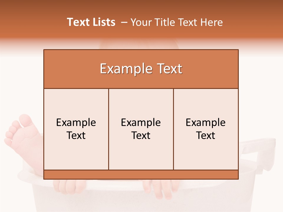 Beautiful Blond Water PowerPoint Template