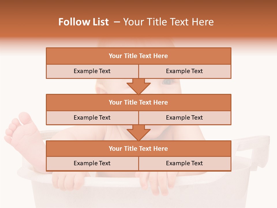 Beautiful Blond Water PowerPoint Template