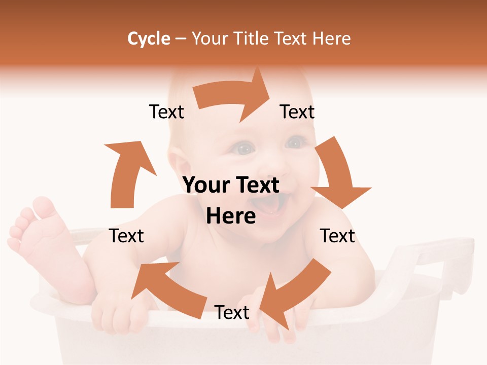 Beautiful Blond Water PowerPoint Template