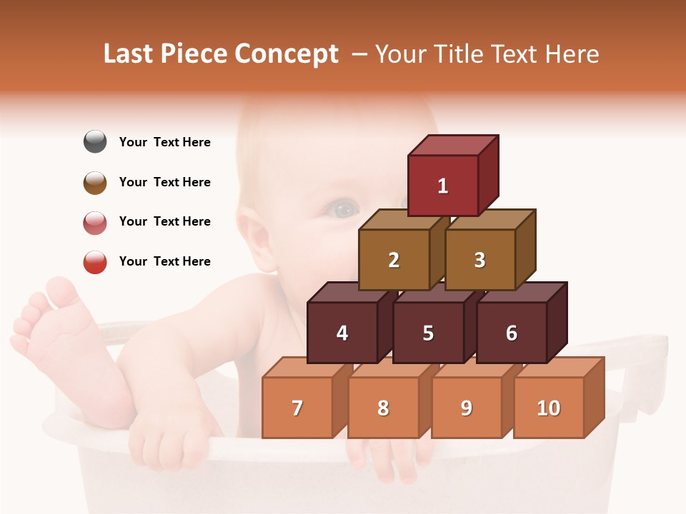 Beautiful Blond Water PowerPoint Template