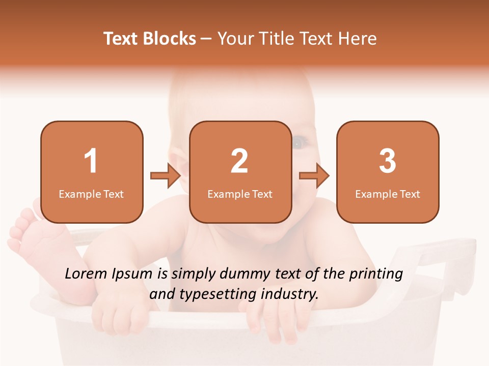 Beautiful Blond Water PowerPoint Template