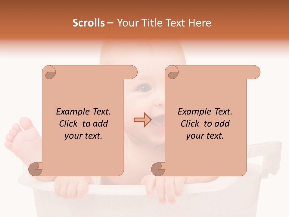 Beautiful Blond Water PowerPoint Template