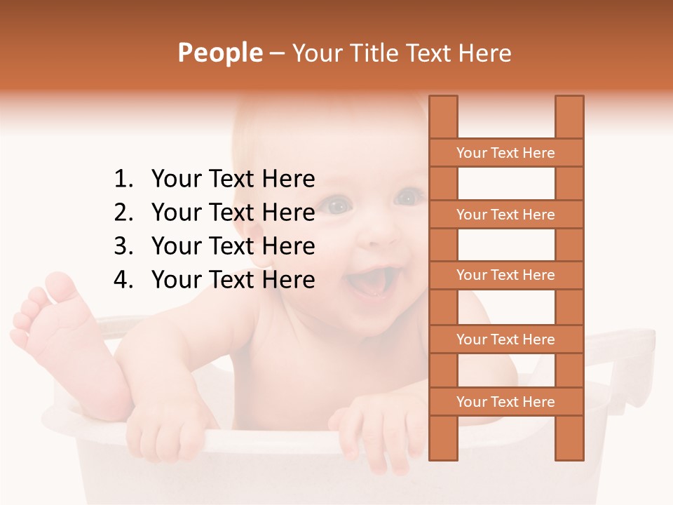 Beautiful Blond Water PowerPoint Template