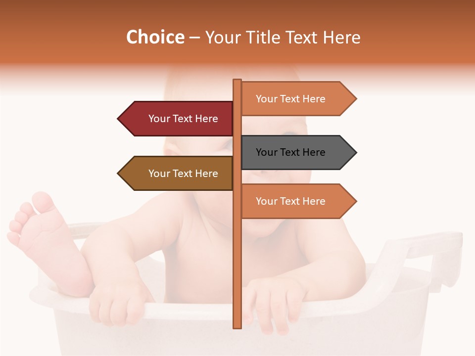 Beautiful Blond Water PowerPoint Template