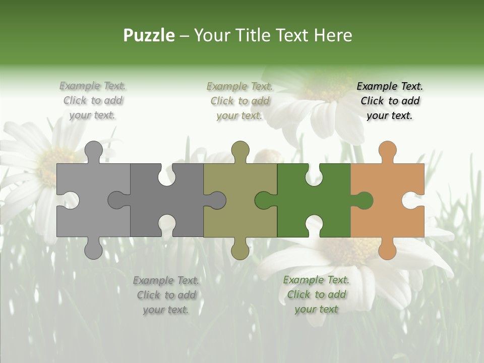 Flower Growth Grass PowerPoint Template