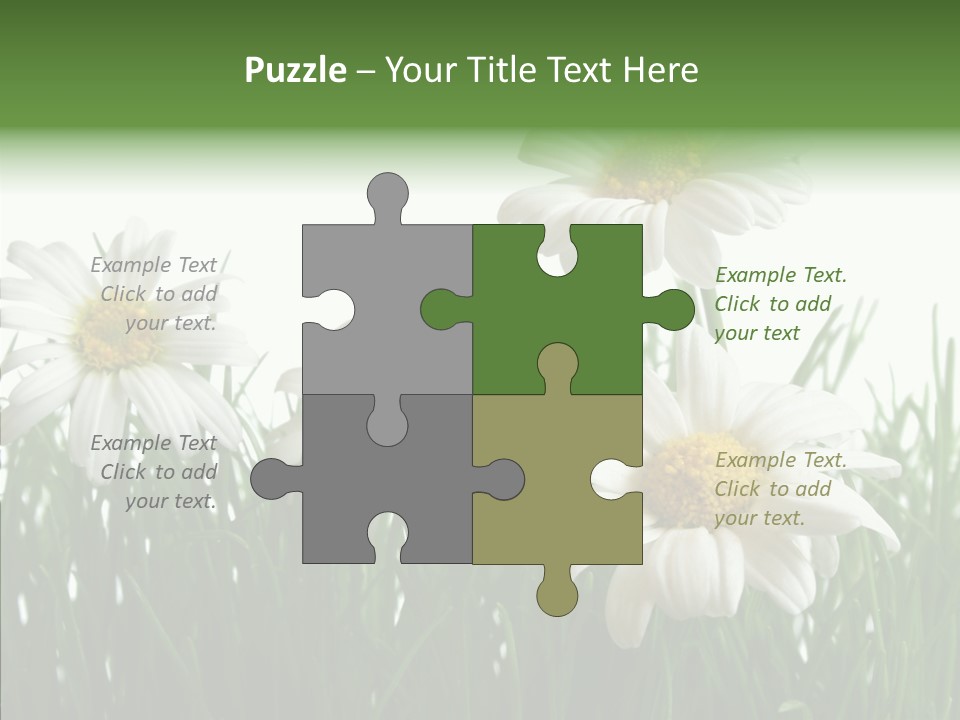Flower Growth Grass PowerPoint Template