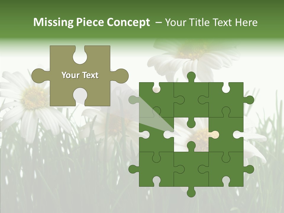 Flower Growth Grass PowerPoint Template