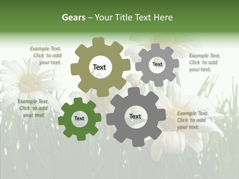 Flower Growth Grass PowerPoint Template