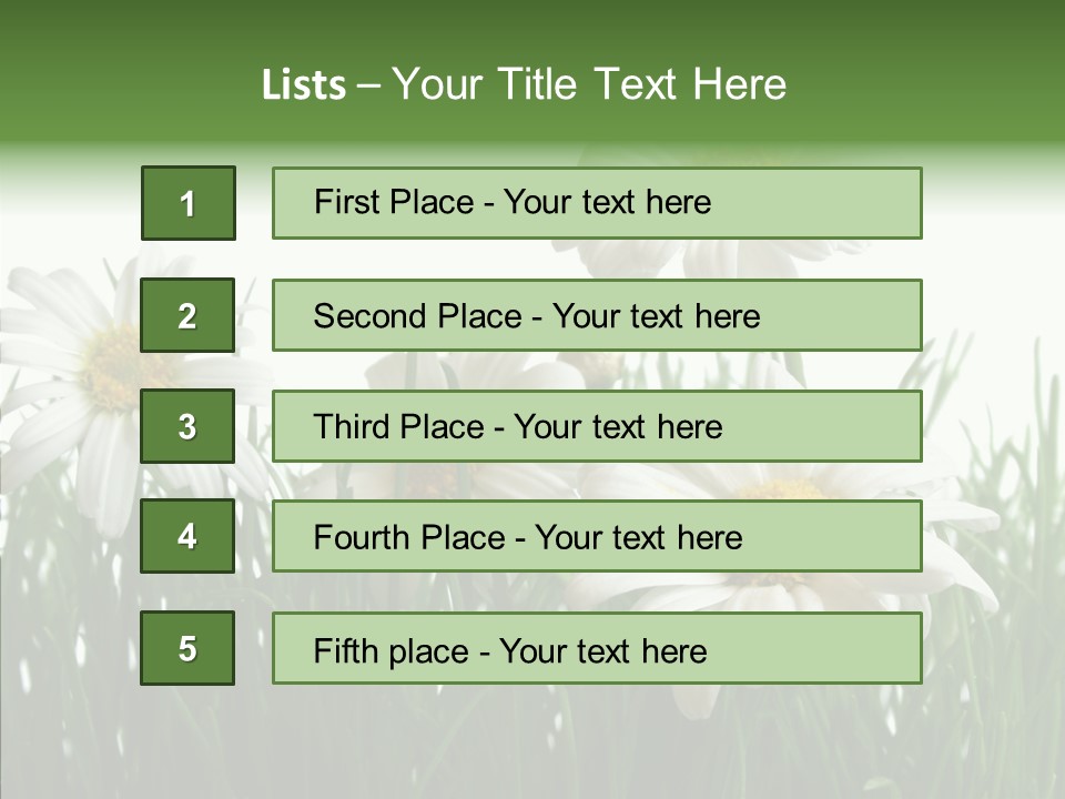 Flower Growth Grass PowerPoint Template