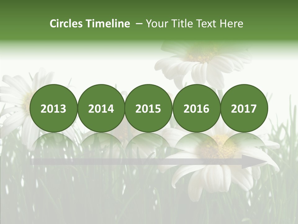 Flower Growth Grass PowerPoint Template