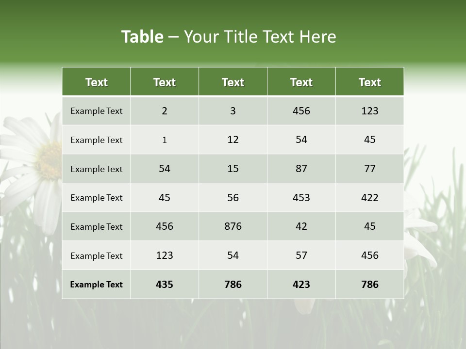 Flower Growth Grass PowerPoint Template