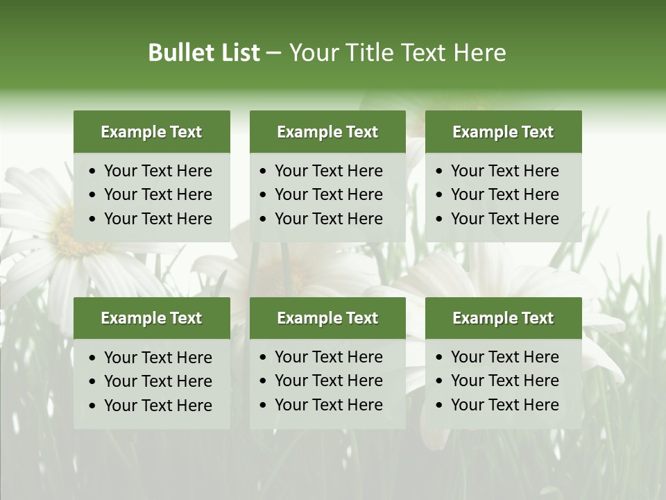 Flower Growth Grass PowerPoint Template