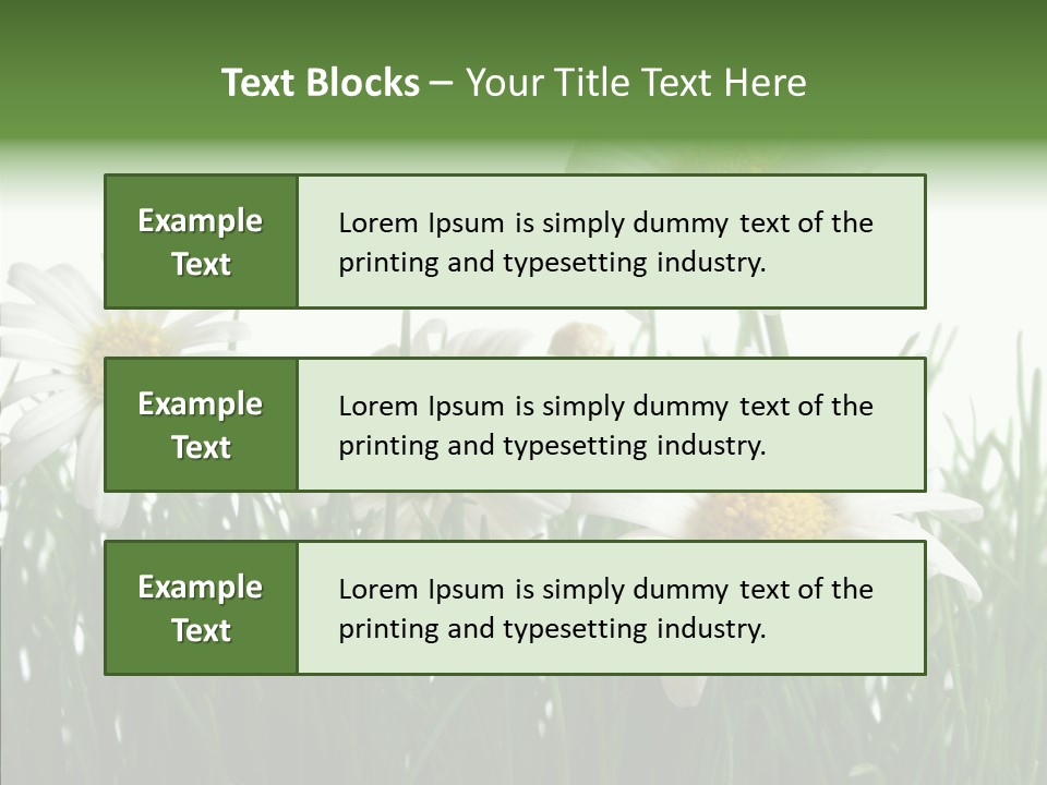Flower Growth Grass PowerPoint Template