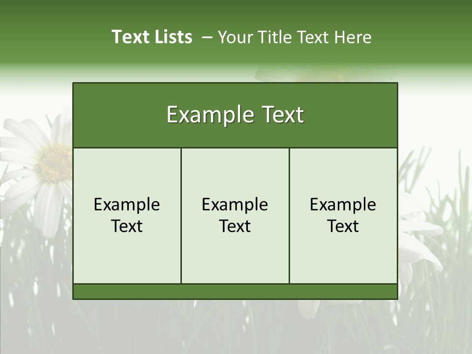 Flower Growth Grass PowerPoint Template
