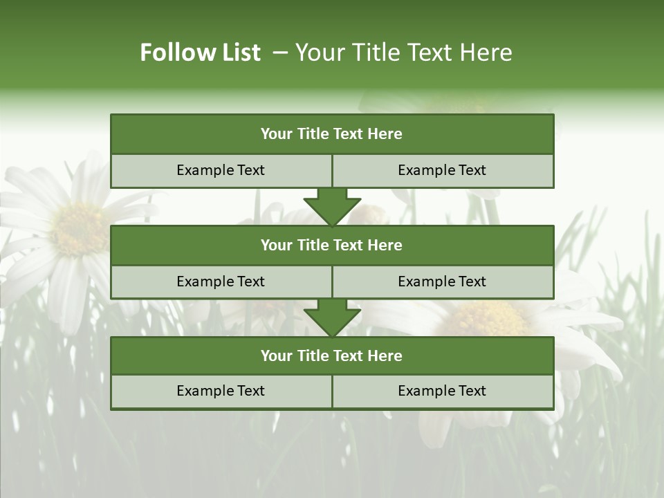 Flower Growth Grass PowerPoint Template