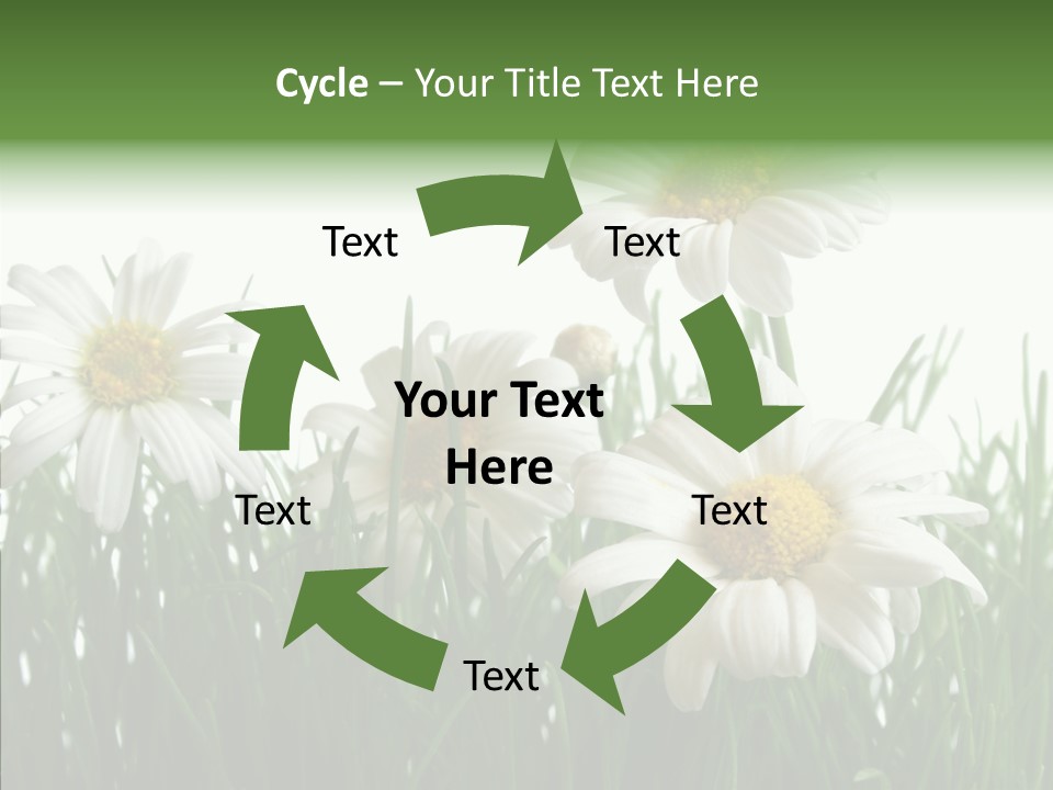 Flower Growth Grass PowerPoint Template