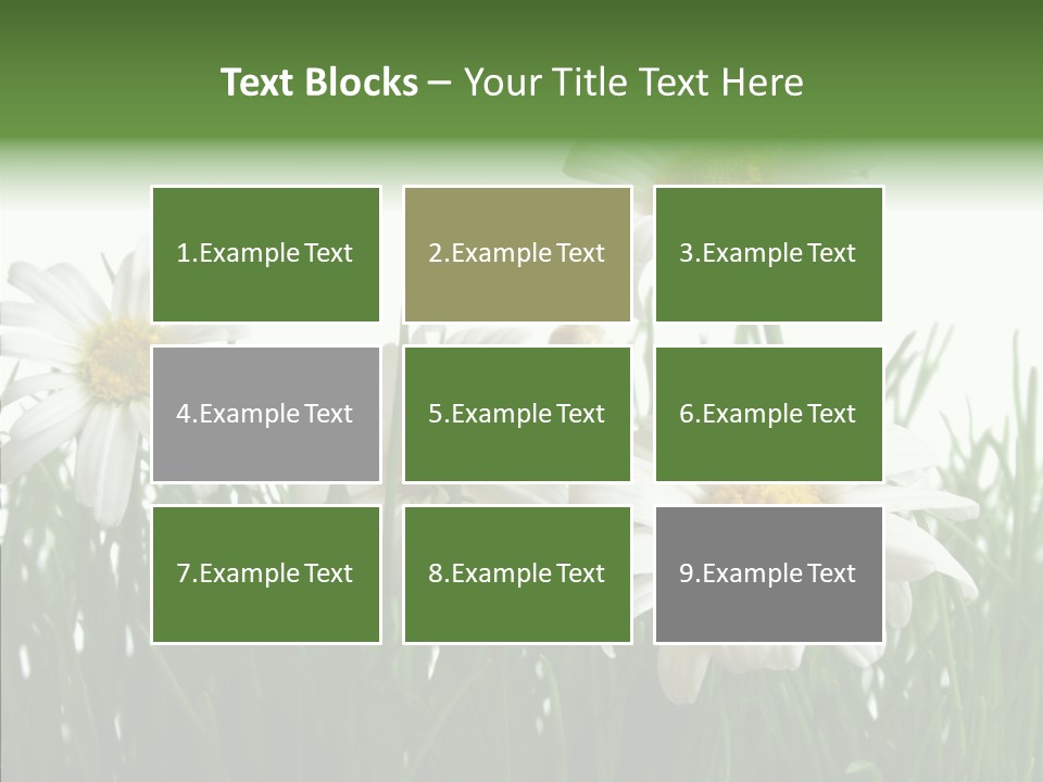 Flower Growth Grass PowerPoint Template